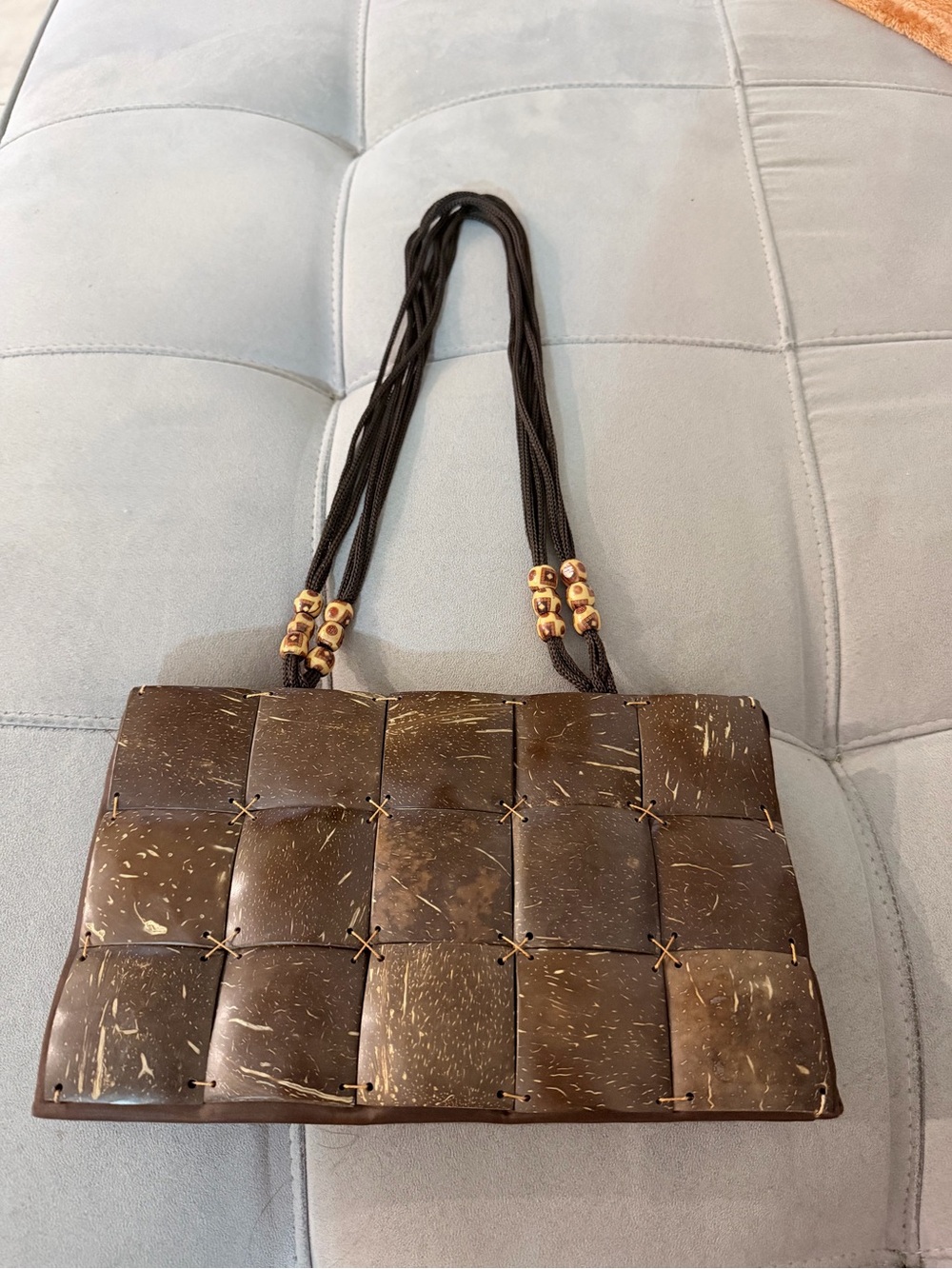 Unique Woven Coconut Shell Shoulder Bag